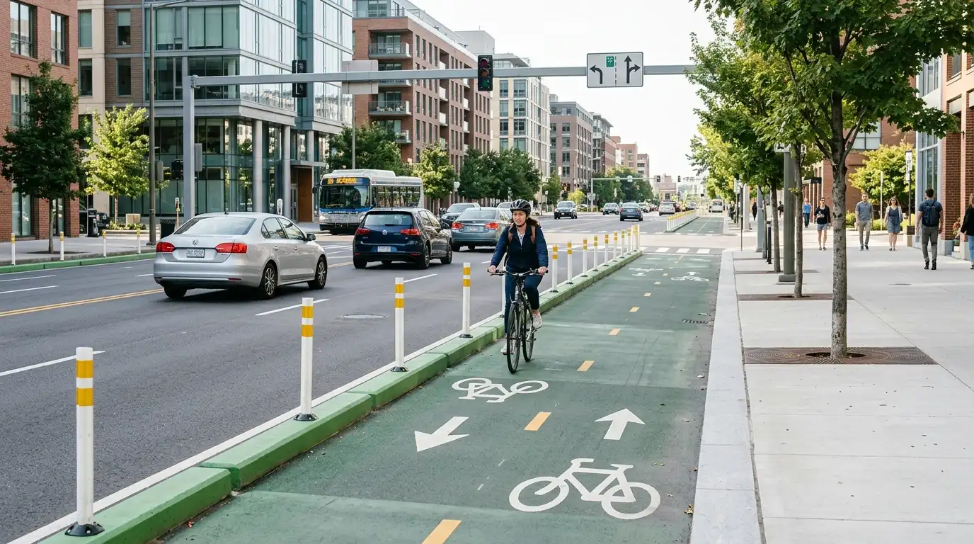 Protected Bike Lanes vs. Painted Lines